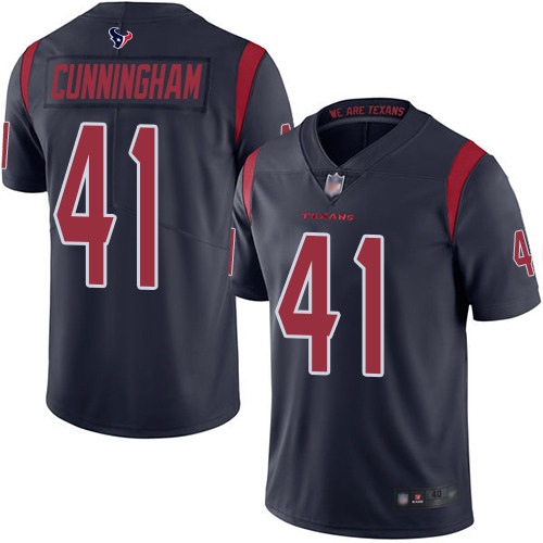 Houston Texans Limited Navy Blue Men Zach Cunningham Jersey NFL Football 41 Rush Vapor Untouchable